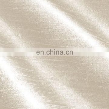 Chinese supplier 100% polyester dupioni silk fabric washable for curtain, pillowcase