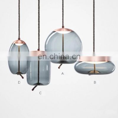 Nordic Modern Glass Pendant Light Decorative Chandelier Indoor Hanging Lighting