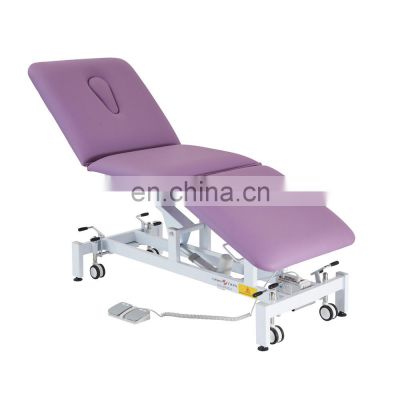 Hospital equipment adjustable electric therapy bed massage chair for physical therapy clinic