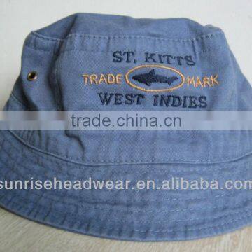 custom made washed bucket cap