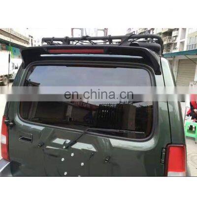 ABS Plastic Unpainted Rear Trunk Wing Spoiler With Led Light For Jimny 1998-2018 Off Road Accessories