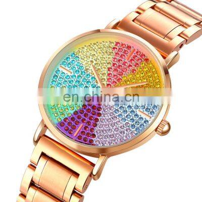 New Arrival Skmei 1811 Colorful Women Quartz Watch Customized Logo Leather Strap 30 Meters Water Resistant