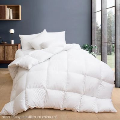 100% Cotton White Fabric 80% White Goose Down Bedding Comforter