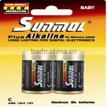 C Size LR14 AM-2 Alkaline Battery Made By GuangDong Manufacturer