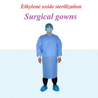 Ethylene oxide sterilized surgical gowns