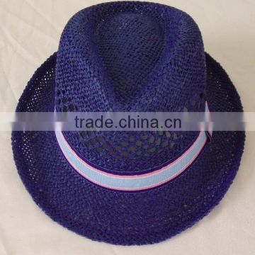 Fashion And High-grade Paper Straw Weaving Fedora Hats For Man