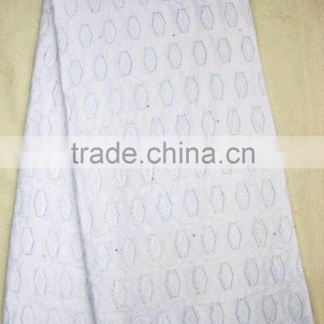 P759-1 plain white color african lace fabrics swiss voile lace fabric embroidery wholesale