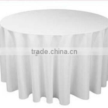 100%polyester white table cloth for cheap sale