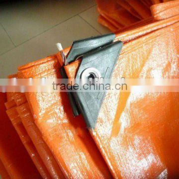 orange reinforced tarpaulin&waterproof woven fabric tarpaulin
