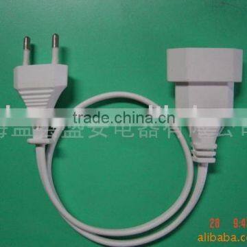 European 2 pins extension power cords