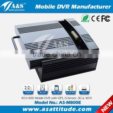 4CH Mobile DVR with GPS 3G Wifi