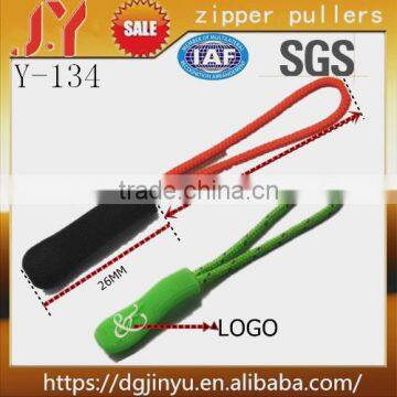 Dongguan Custom Europe Popular Plastic logo Zipper Puller