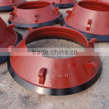 Wearing parts high wear resistance cone crusher bowl liner