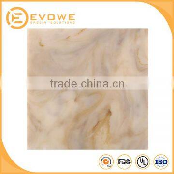 Hot selling popular decorative translucent polyresin marble panel