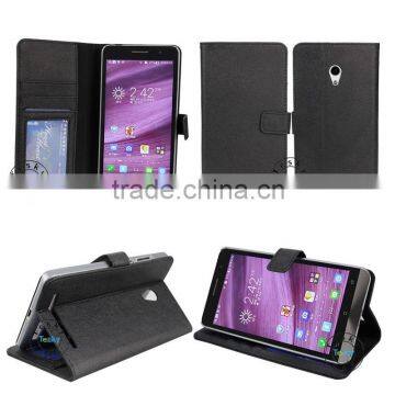 factory direct sale flip leather case for asus zenfone 6