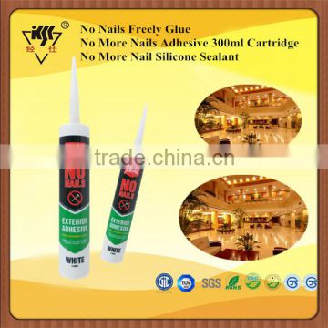 Fast Curing Liquid Nail Adhesives/No Nails Glue Strong Enough/Silicone Caulk Weathering Resistance No More Nails
