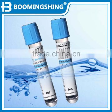 3.2% Sodium Citrate vacuum blood collection tubes with blue cap