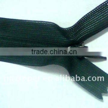 #3 black color close end lace invisible zippers