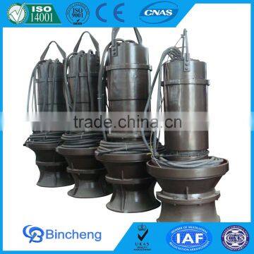 Axial flow sump pump for pond