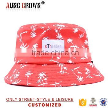 wholesale cotton bucket hat custom printed