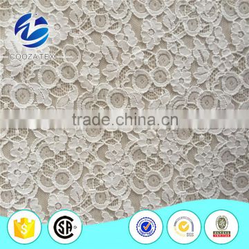 Factory price for fashion big flower non-elastic 100%nylon allover lace fabric