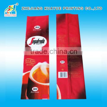 Customized Durable Aluminum Foil Bags for Coffee, Side Gusseted Aluminium Foil Coffee Bag
