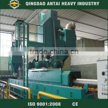 Steel pipe out/inner wall shot blasting cleaning machine