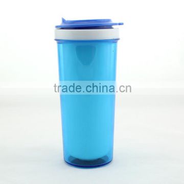 double wall personalize plastic tumbler ZH-705 blue color