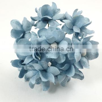Baby Blue, Small Handmade Mulberry Paper Flower, Wedding Party, Scrap-booking Crafts Pastel