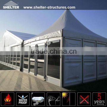 guangzhou waterproof hard pvc pagoda roof tent