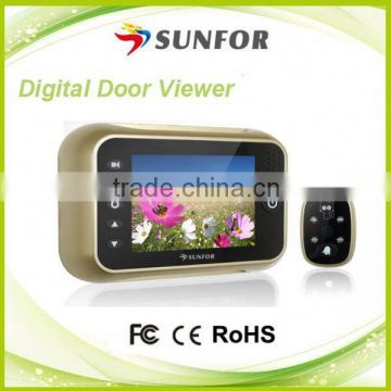 Cheapest price 3.5 inch LCD large screen video peephole door camera