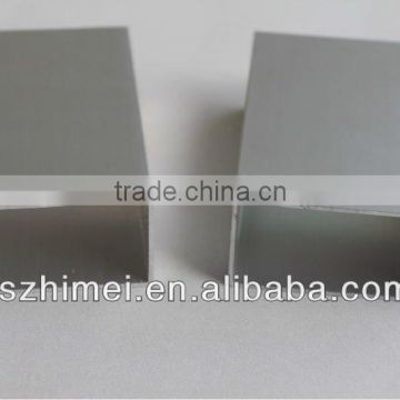 silver anodized aluminium profile