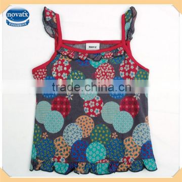 (N2746) 18M-6Y nova brand eco-friendly child tops polka dot cute baby vest