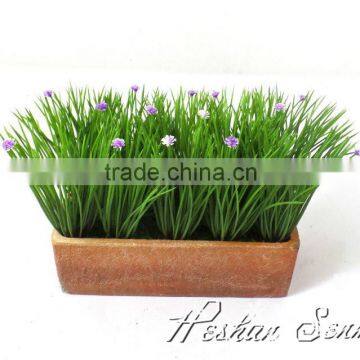 wholesale bonsai artificial onion grass decorative onion grass bonsai with flower
