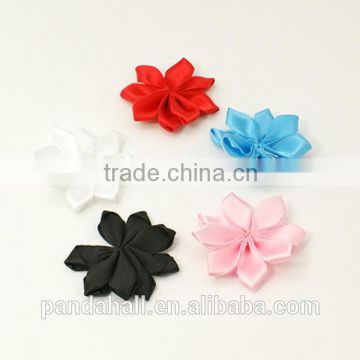 Satin Ribbon Handmade Flowers Fabric Flower (WOVE-QS16-M)