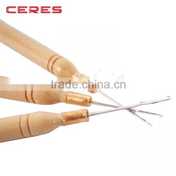 wooden latch hook needle, hair weaving needle, lace wig needle hair extensions tools                        
                                                Quality Choice