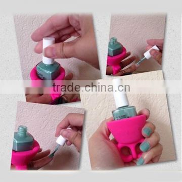nail care tools and equipment Wearable nail polish bottle stand holder , gel nail polish bottle display stand