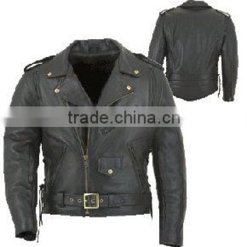 Dl-1183 Leather Motorbike Jacket