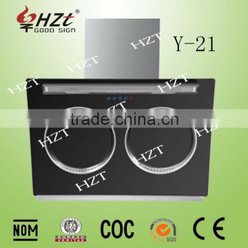 Full Automatic Touch Control Tempered Glass Range Hoods (Y-21)