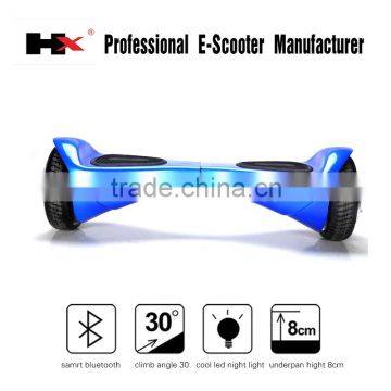 HX Hot selling 6.5 inch white red black blue optional the color scooter samsung battery self balancing scooter