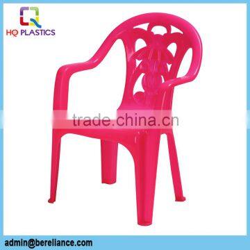 Red Armrest Plastic outdoor Chairs