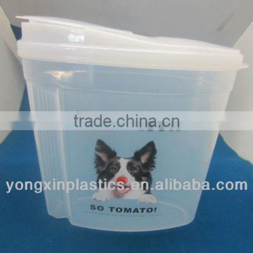 4.5L pp ceramic pet food container