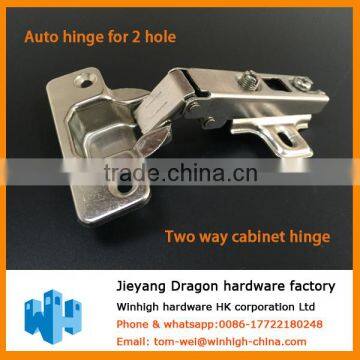 Slide on Two way cabinet hinge Concealed hinge Auto hinge 2 hole 50g