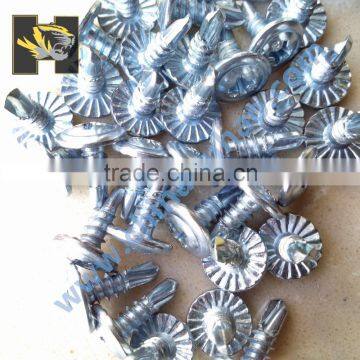 C1022 stainless white washer head with zigzag self drilling screw