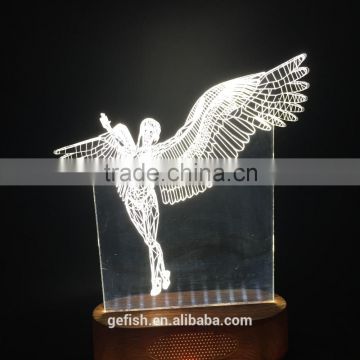 Hot acrylic 3D lamp for Christmas gift