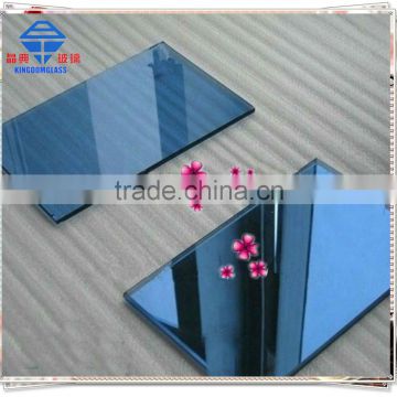 China hot sale Reflective glass price &4-8mm dark blue reflective glass