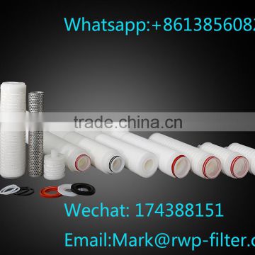 Pleated filter with PES media membrane High quality pall replacement filter