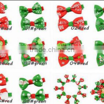 Hot ! Red and green Ribbon bows for christmas