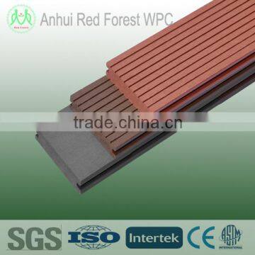 waterproof decorative wood plastic wpc solid decking