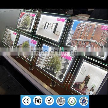 2016 Real Estate a4 a3 Acrylic Clear Bright Window Display
